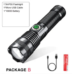 P50 Strong Light Zoom Flashlight